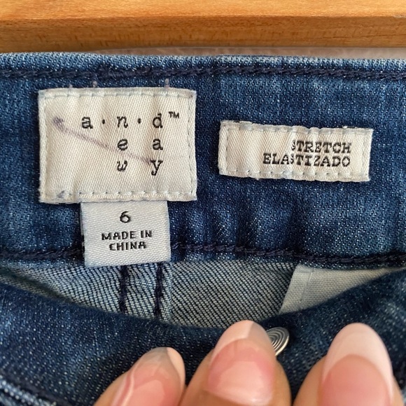 Women’s Denim Wide Leg Crop Pants in perfect condition. Size:6 - Picture 6 of 6